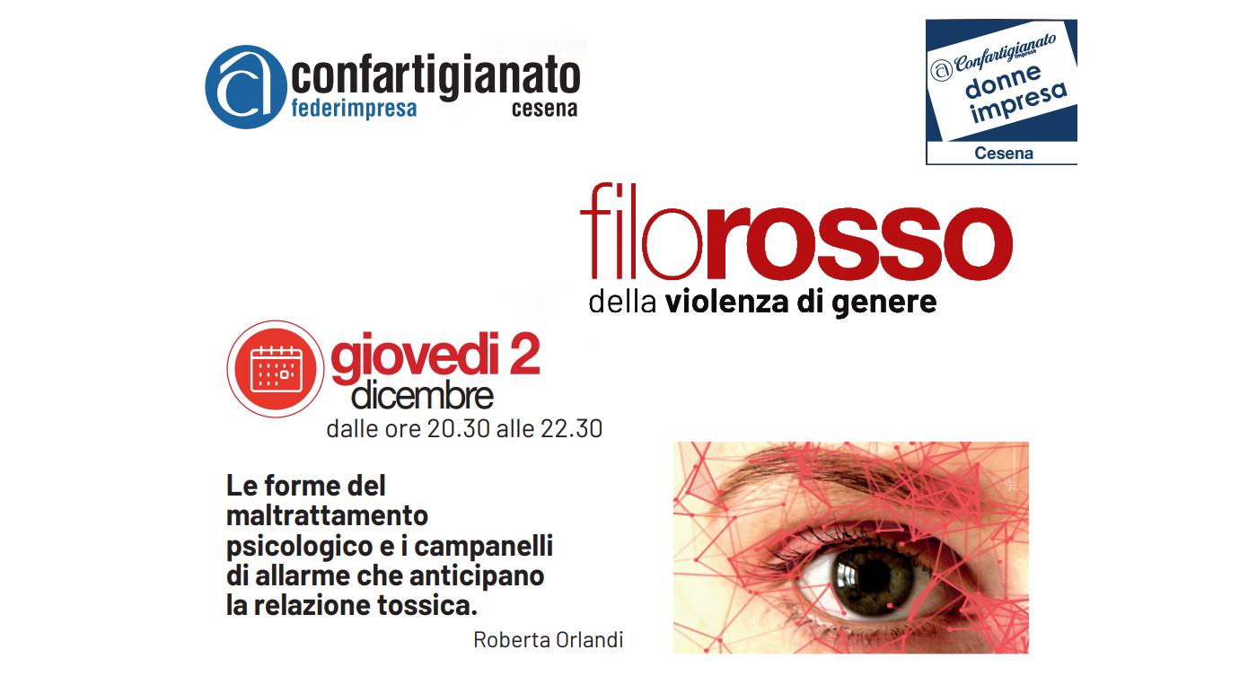 Il Filorosso della violenza di genere – Confartigianato Cesenatico